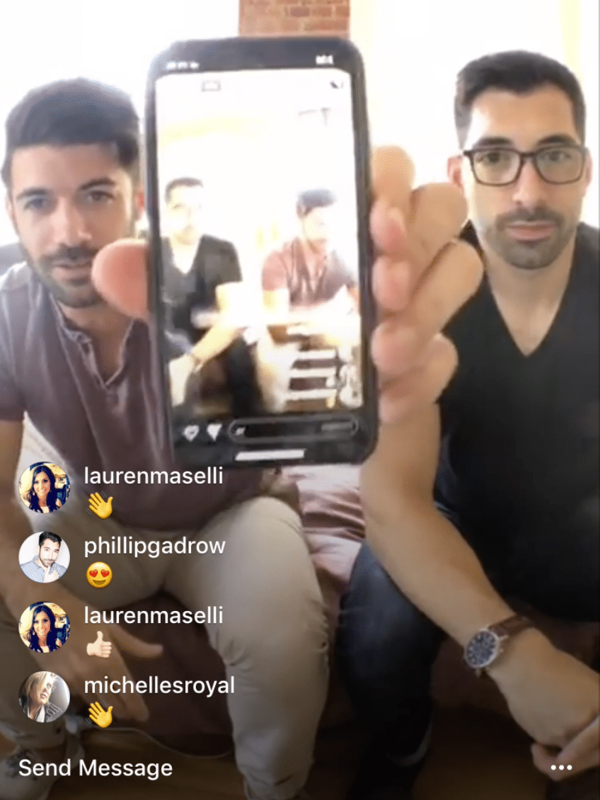 Instagram Live telling the story of social media life comparison